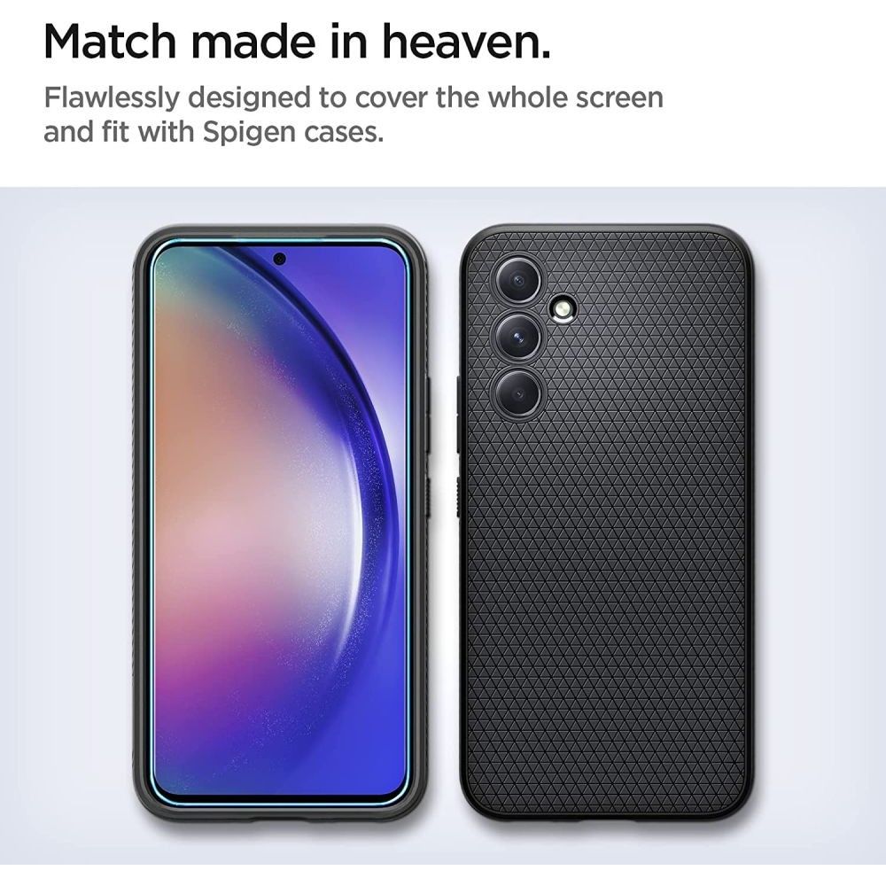 Spigen GlastR Align Master schermbeschermfolie voor Samsung Galaxy A54 A546, gehard glas, full glue, set van 2 stuks AGL05966