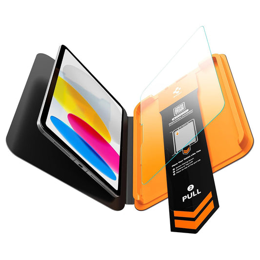 Spigen GlastR Align Master T schermbeschermfolie voor Apple iPad (2025) / (2022), gehard glas, Full Glue AGL11698