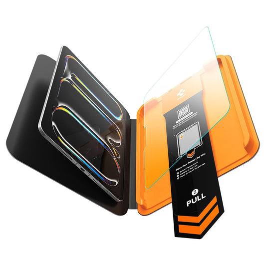 Spigen GlastR Align Master T schermbeschermfolie voor Apple iPad Pro 11 (2025) / Pro 11 (2024), gehard glas, Full Glue AGL11699