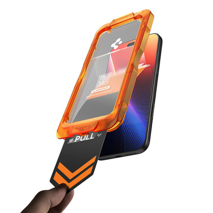 Spigen GlastR AlignMaster S schermbeschermfolie voor Apple iPhone 18 Pro Max / 17 Pro Max, gehard glas, volledige lijm, set van 2 stuks AGL10101