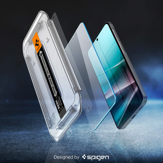 Spigen GlastR EZ FIT HD schermbeschermfolie voor Samsung Galaxy A37 5G / A36 A366, Gehard Glas, Volledige Lijm, Set van 2 stuks AGL11365