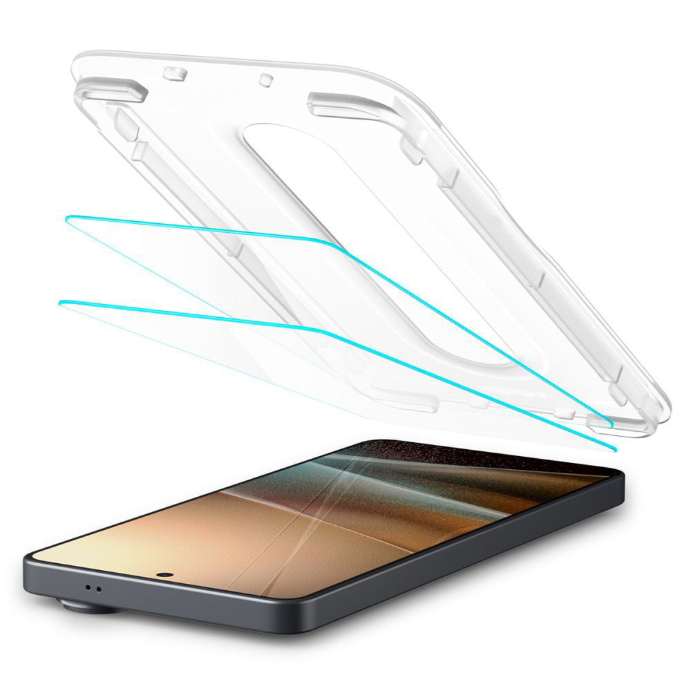 Beschermfolie Scherm Spigen GlastR EZ FIT Pro HD Anti-Reflectie voor Samsung Galaxy S26 Ultra S948, Gehard Glas, Volledige Lijm, Set van 2 Stuks