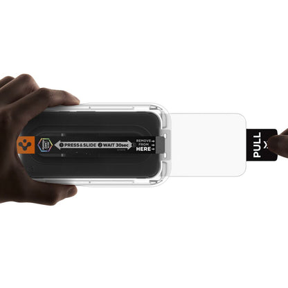 Beschermfolie Spigen GlastR EZ FIT Pro HD voor Google Pixel 10a, Gehard Glas, Volledige Lijm, Set van 2 stuks AGL11364