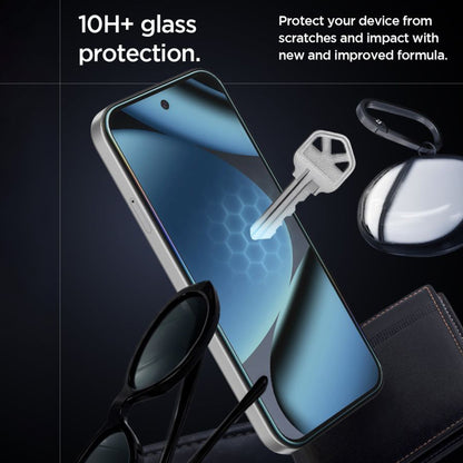 Beschermfolie Spigen GlastR EZ FIT Pro HD voor Google Pixel 10a, Gehard Glas, Volledige Lijm, Set van 2 stuks AGL11364