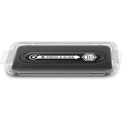 Spigen GlastR EZ FIT Pro HD schermbeschermfolie voor Samsung Galaxy S25 FE, Gehard Glas, Volledige Lijm, Set van 2 stuks