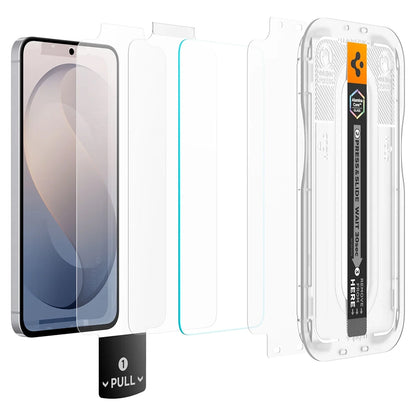 Spigen GlastR EZ FIT Pro HD schermbeschermfolie voor Samsung Galaxy S26 FE S741, gehard glas, full glue, set van 2 stuks AGL11811