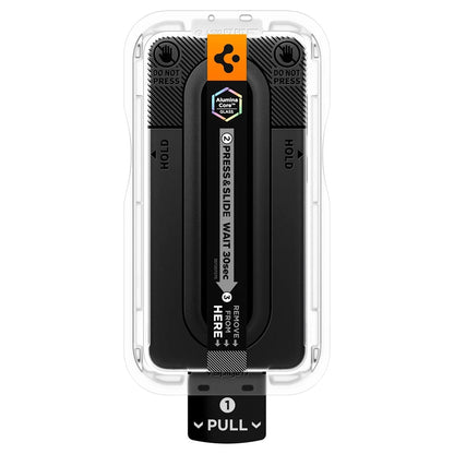 Spigen GlastR EZ FIT Pro HD schermbeschermfolie voor Samsung Galaxy S26 FE S741, gehard glas, full glue, set van 2 stuks AGL11811