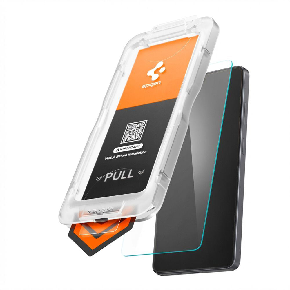 Beschermfolie Scherm Spigen GlastR EZ FIT Pro HD voor Samsung Galaxy S26 Plus S947, Gehard Glas, Volledige Lijm AGL11086