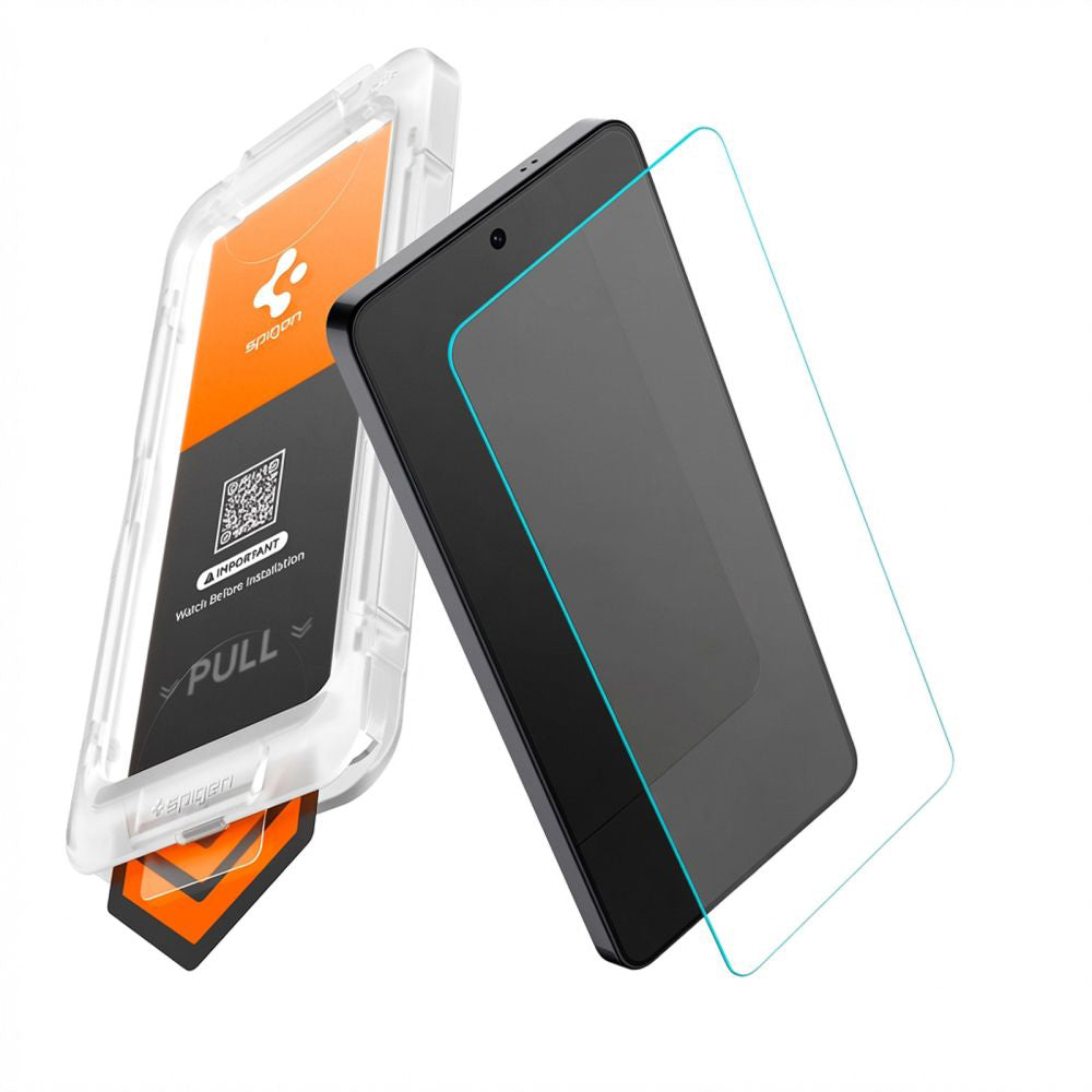 Beschermfolie Scherm Spigen GlastR EZ FIT Pro HD voor Samsung Galaxy S26 Plus S947, Gehard Glas, Volledige Lijm AGL11086