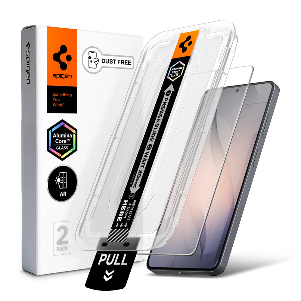 Spigen GlastR EZ FIT Pro HD Anti-Reflectie Screen Protector voor Samsung Galaxy S26 S942, Gehard Glas, Volledige Lijm, Set van 2 stuks AGL11092