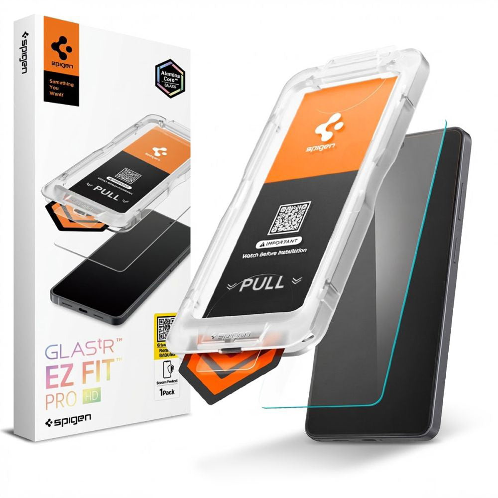 Beschermfolie Scherm Spigen GlastR EZ FIT Pro HD voor Samsung Galaxy S26 Ultra S948, Gehard Glas, Volledige Lijm AGL11074