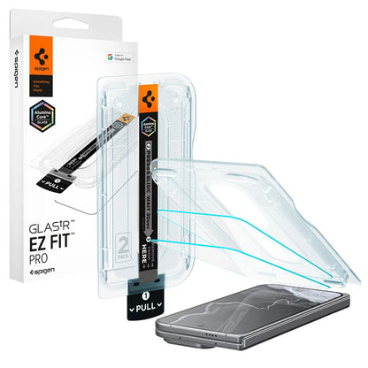 Spigen GlastR EZ FIT Pro schermbeschermfolie voor Google Pixel 11 Pro Fold, gehard glas, volledige lijm, set van 2 stuks AGL11490