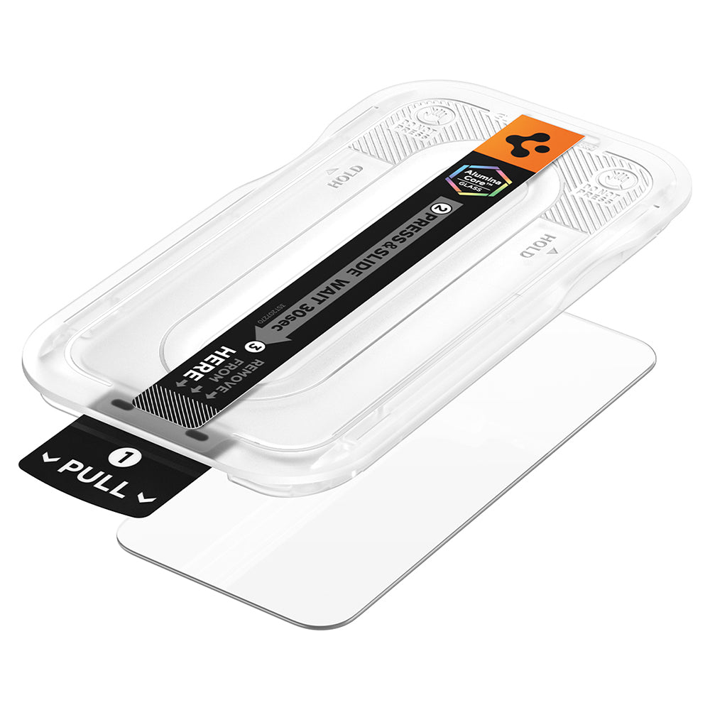 Spigen GlastR EZ FIT Pro schermbeschermfolie voor Google Pixel 11 Pro Fold, gehard glas, volledige lijm, set van 2 stuks AGL11490