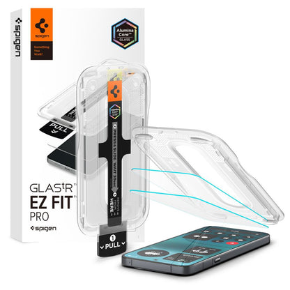 Spigen GlastR EZ FIT Pro schermbeschermfolie voor Nothing Phone (4a) Pro, gehard glas, full glue, set van 2 stuks AGL11681
