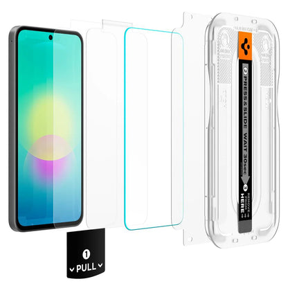 Spigen GlastR EZ FIT Pro schermbeschermfolie voor Samsung Galaxy A27 5G, gehard glas, full glue, set van 2 stuks AGL11809