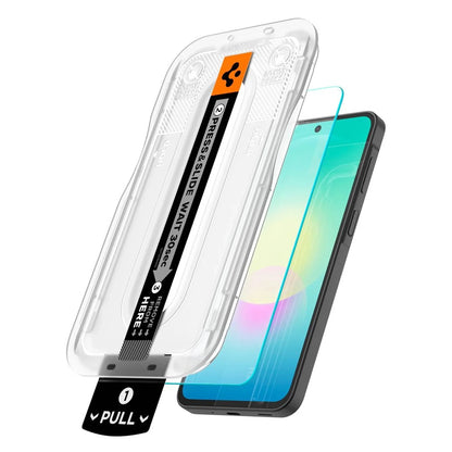 Spigen GlastR EZ FIT Pro schermbeschermfolie voor Samsung Galaxy A27 5G, gehard glas, full glue, set van 2 stuks AGL11809