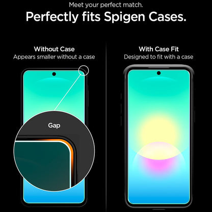 Spigen GlastR EZ FIT Pro schermbeschermfolie voor Samsung Galaxy A27 5G, gehard glas, full glue, set van 2 stuks AGL11809