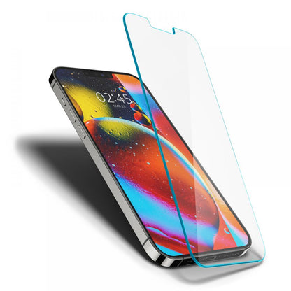 Schermbeveiligingsfolie Spigen GlastR Slim voor Apple iPhone 14 Plus / 13 Pro Max, Gehard Glas, Volledige Lijm AGL03382