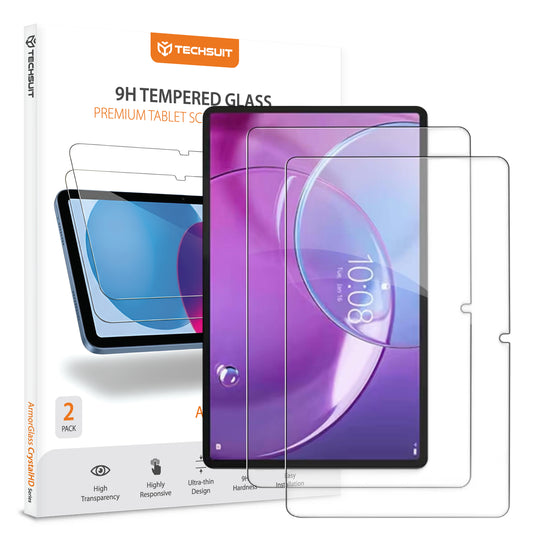 Techsuit ArmorGlass CrystalHD schermbeschermfolie voor Lenovo Idea Tab Pro Gen 2, gehard glas, full glue, set van 2 stuks