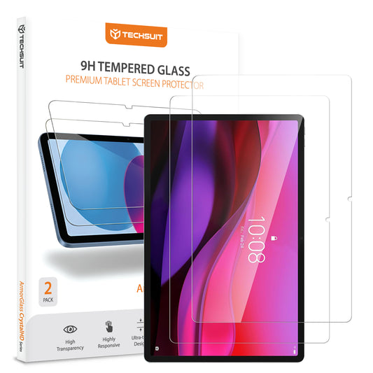Beschermfolie Techsuit ArmorGlass CrystalHD voor Lenovo Yoga Tab Plus, Gehard Glas, Volledige Lijm, Set van 2 stuks