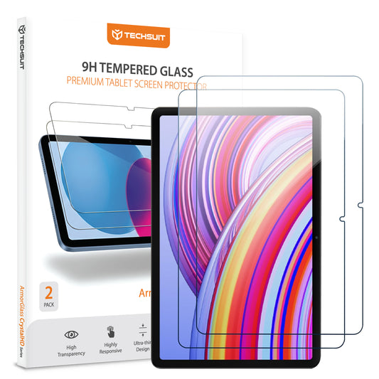 Beschermfolie Techsuit ArmorGlass CrystalHD voor Xiaomi Redmi Pad Pro / Pad Pro 5G / Poco Pad, Gehard Glas, Volledige Lijm, Set van 2 Stuks