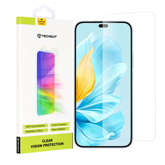Techsuit Clear Vision schermbeschermfolie voor Honor 200 Lite, gehard glas, volledige lijmlaag