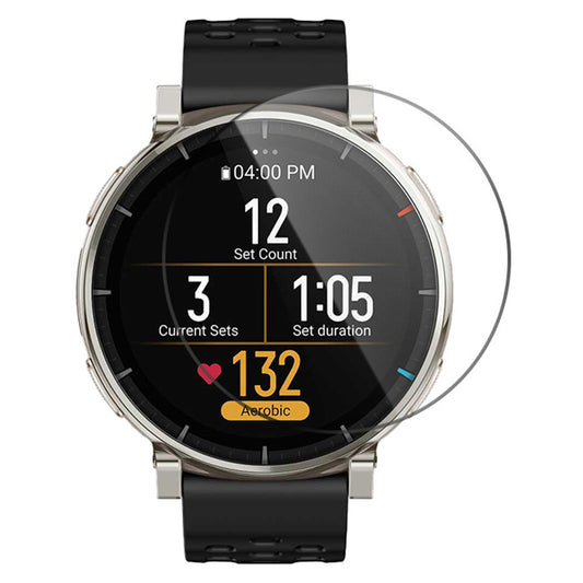 Beschermfolie Techsuit Nano Flex voor Amazfit Active 3 Premium, Plastic, Set van 2 stuks, Zwart