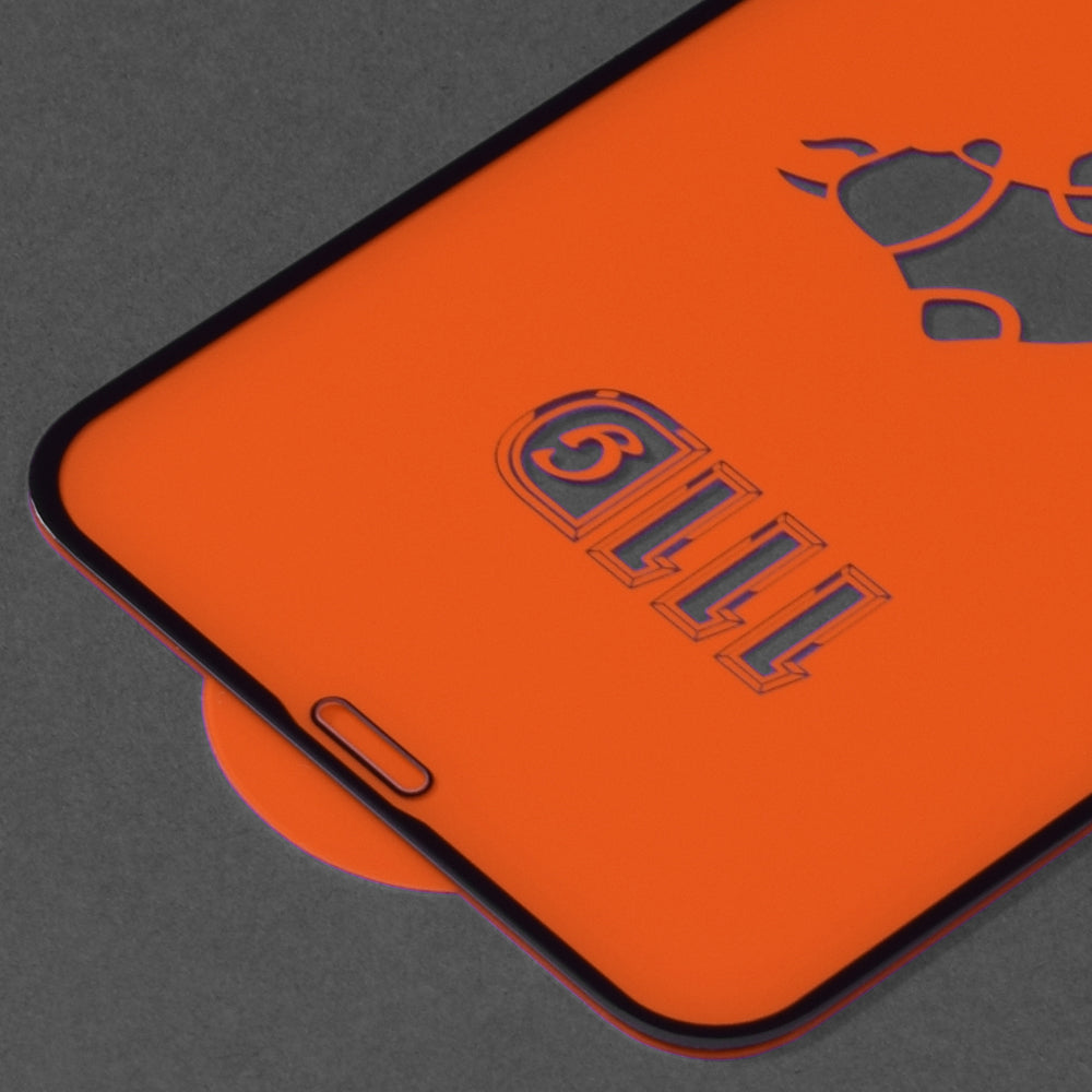 Techsuit schermbeschermfolie voor Apple iPhone 11 / XR, gehard glas, full glue, 111D, zwart