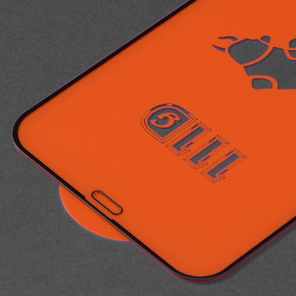 Techsuit schermbeschermfolie voor Apple iPhone 12 / 12 Pro, gehard glas, full glue, 111D, zwart