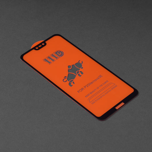 Techsuit schermbeschermfolie voor Huawei P20 Lite, gehard glas, full glue, 111D, zwart