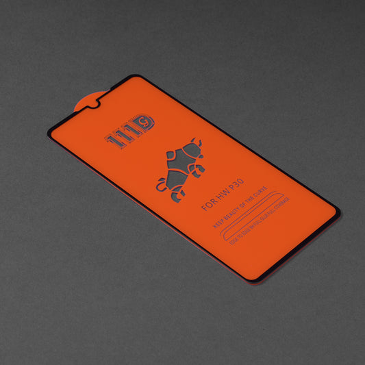 Techsuit schermbeschermfolie voor Huawei P30, gehard glas, full glue, 111D, zwart