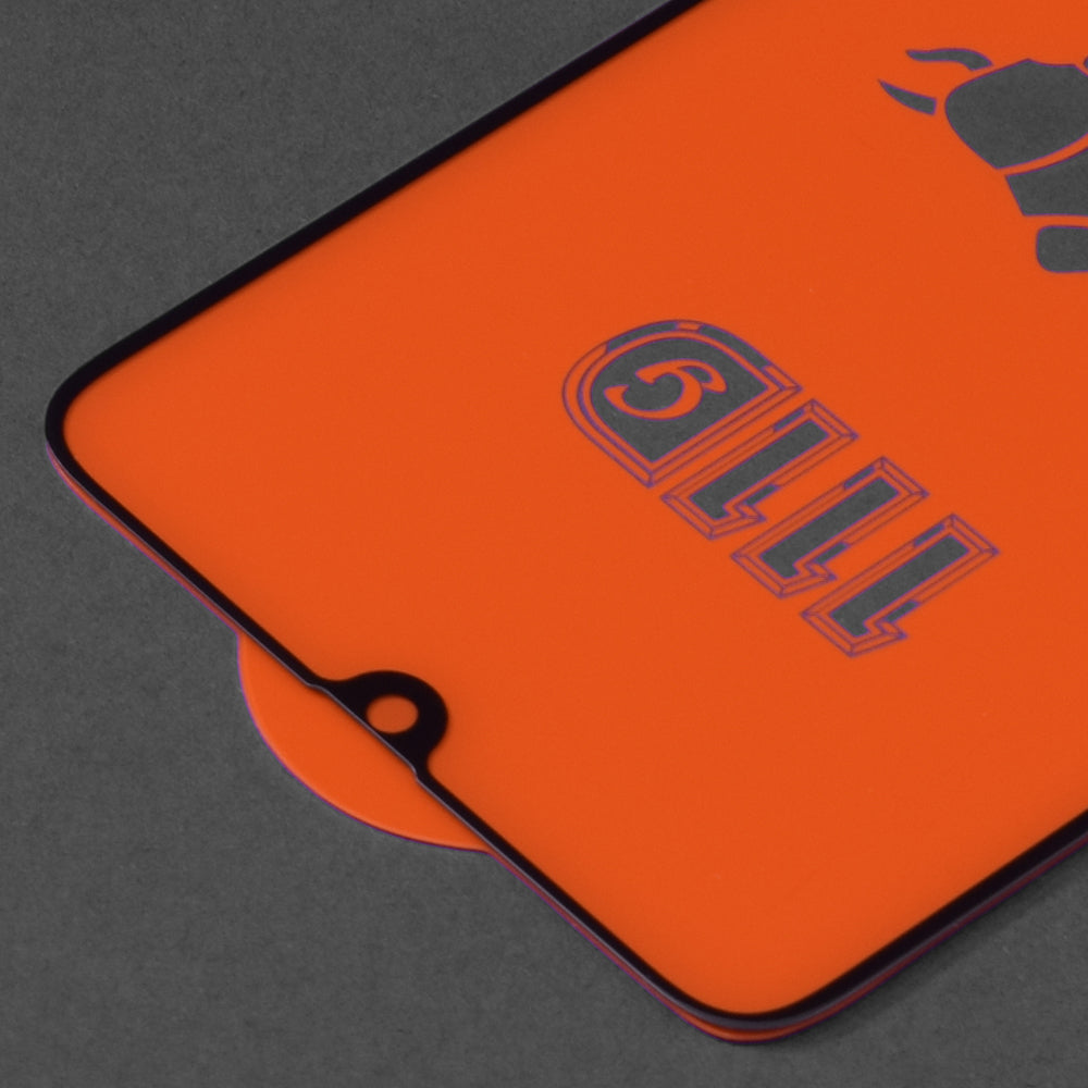 Techsuit schermbeschermfolie voor Samsung Galaxy A70s A707 / A90 5G A908 / A70 A705, gehard glas, full glue, 111D, zwart