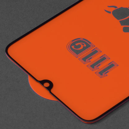 Techsuit schermbeschermfolie voor Samsung Galaxy A70s A707 / A90 5G A908 / A70 A705, gehard glas, full glue, 111D, zwart