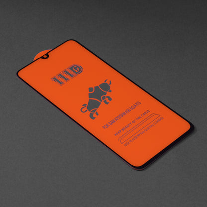 Techsuit schermbeschermfolie voor Samsung Galaxy A70s A707 / A90 5G A908 / A70 A705, gehard glas, full glue, 111D, zwart