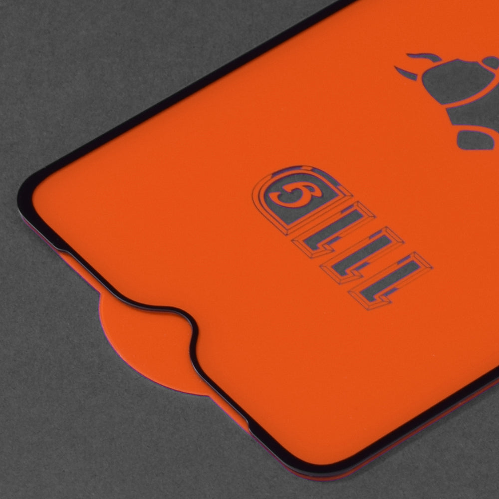 Techsuit schermbeschermfolie voor Samsung Galaxy M01s M017 / A10s A107 / A10 A105 / M10 M105, gehard glas, full glue, 111D, zwart