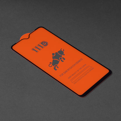 Techsuit schermbeschermfolie voor Samsung Galaxy M01s M017 / A10s A107 / A10 A105 / M10 M105, gehard glas, full glue, 111D, zwart