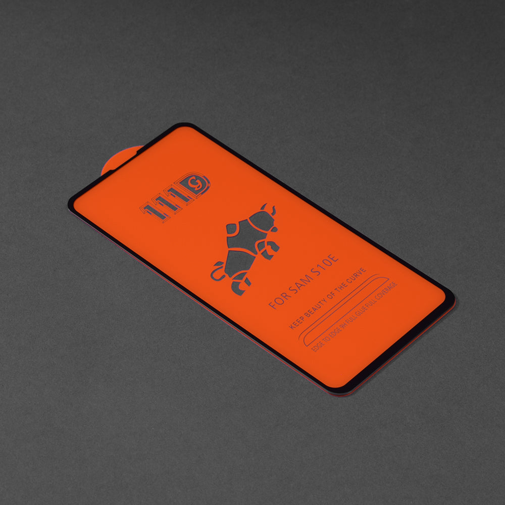Techsuit schermbeschermfolie voor Samsung Galaxy S10e G970, gehard glas, full glue, 111D, zwart