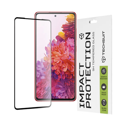 Techsuit schermbeschermfolie voor Samsung Galaxy S20 FE 2022 G781 / S20 FE 5G G781 / S20 FE G780, gehard glas, full glue, 111D, zwart