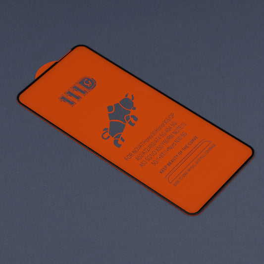 Techsuit schermbeschermfolie voor Xiaomi Redmi 10 2022 / 10 (2021), gehard glas, full glue, 111D, zwart
