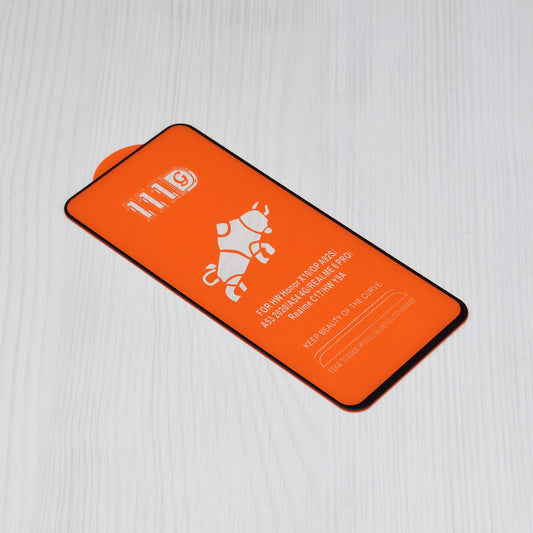 Techsuit schermbeschermfolie voor Xiaomi Redmi Note 13 4G, gehard glas, full glue, 111D, zwart