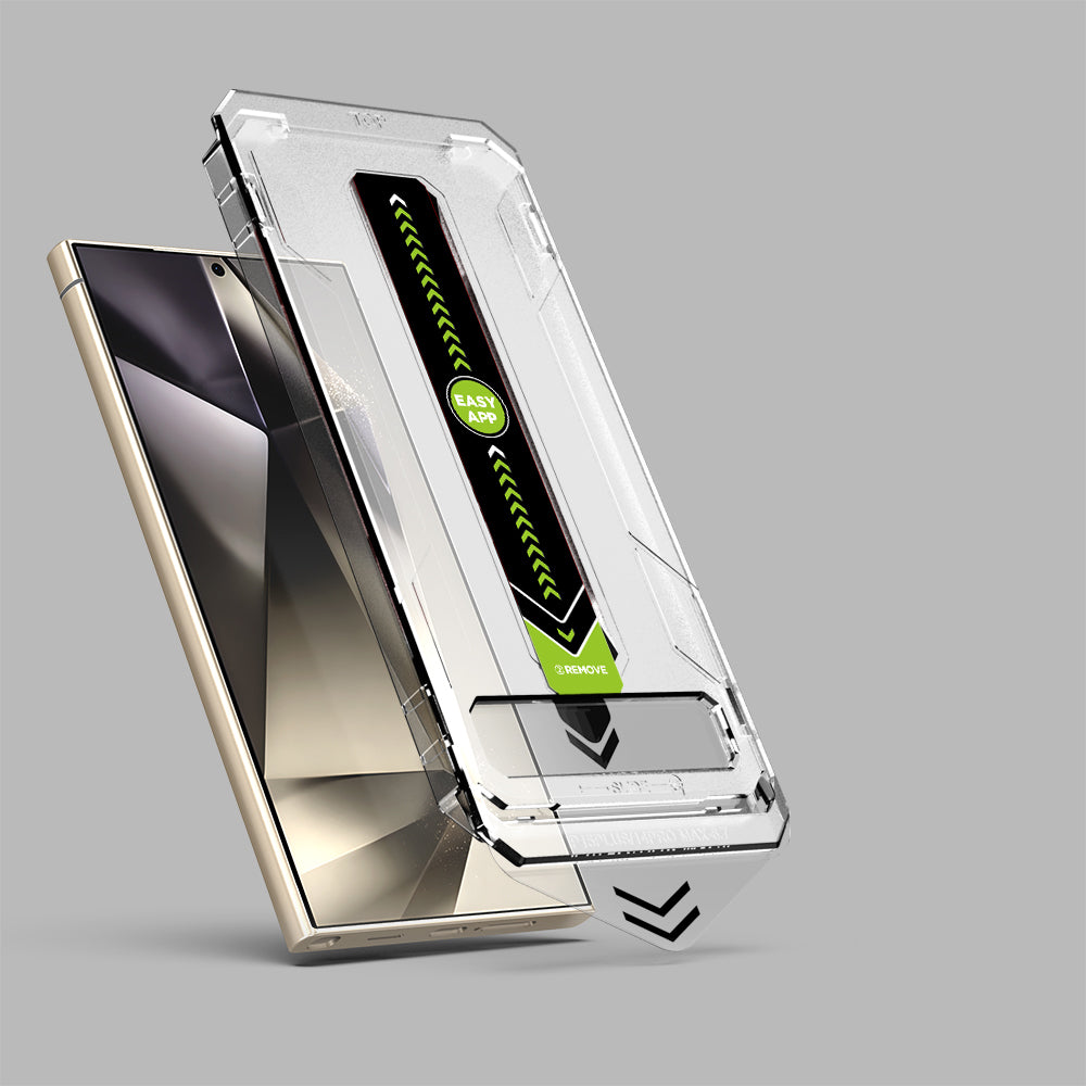 Techsuit TitanGlass CrystalHD schermbeschermfolie voor Samsung Galaxy S24 Ultra S928, gehard glas, volledige lijmlaag