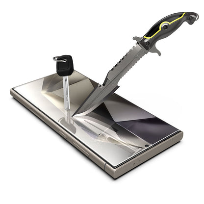 Techsuit TitanGlass CrystalHD schermbeschermfolie voor Samsung Galaxy S24 Ultra S928, gehard glas, volledige lijmlaag