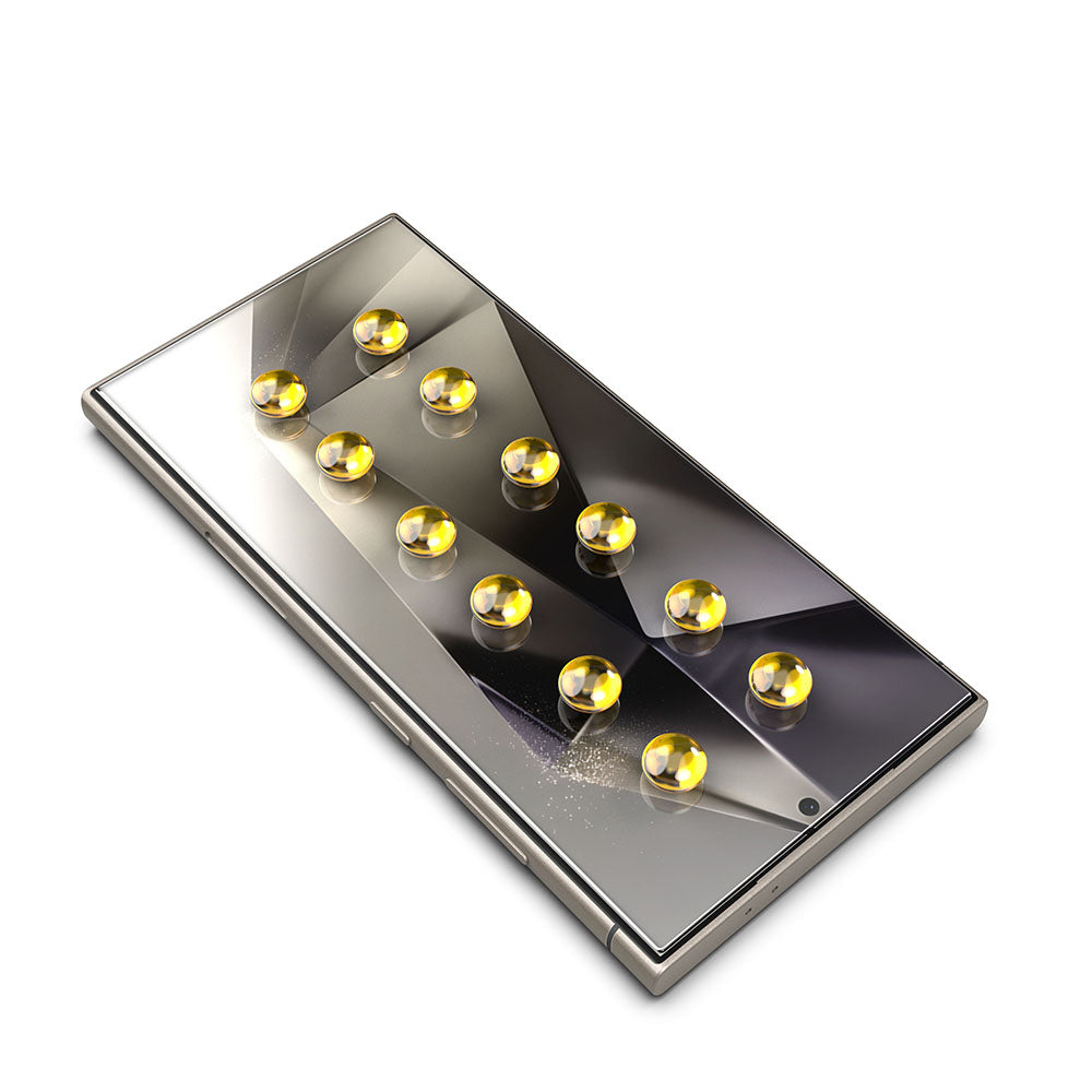 Techsuit TitanGlass CrystalHD schermbeschermfolie voor Samsung Galaxy S24 Ultra S928, gehard glas, volledige lijmlaag