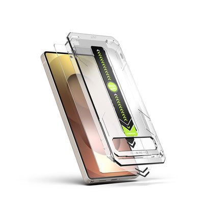 Techsuit TitanGlass CrystalHD schermbeschermfolie voor Samsung Galaxy S25 S931 / S24 S921, gehard glas, volledige lijmlaag