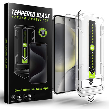 Techsuit TitanGlass CrystalHD schermbeschermfolie voor Samsung Galaxy S25 S931 / S24 S921, gehard glas, volledige lijmlaag