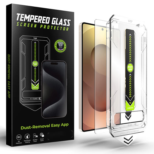 Techsuit TitanGlass CrystalHD schermbeschermfolie voor Samsung Galaxy S25 Ultra S938, gehard glas, volledige lijmlaag