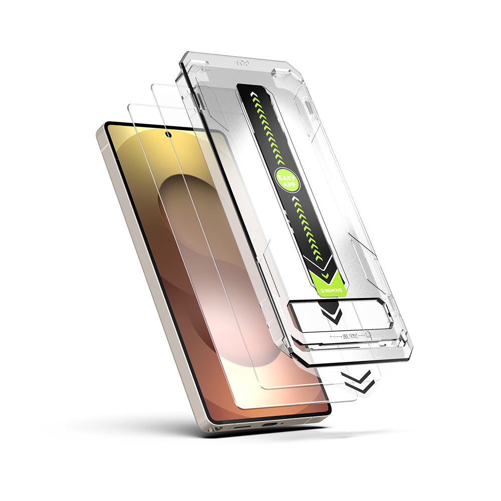 Techsuit TitanGlass CrystalHD schermbeschermfolie voor Samsung Galaxy A56 A566 / S24 FE S721, gehard glas, volledige lijm, set van 2 stuks