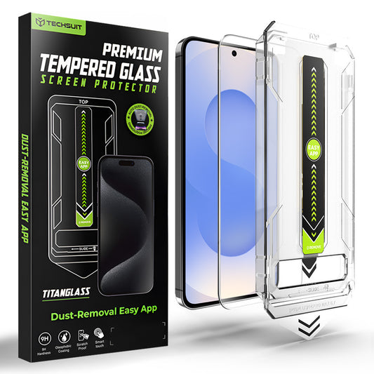 Beschermfolie Techsuit TitanGlass CrystalHD voor Samsung Galaxy S26, Gehard Glas, Volledige Lijm