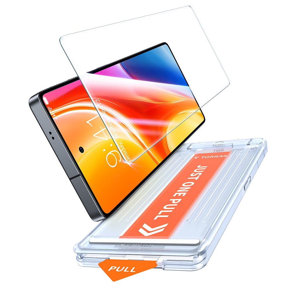 Torras GlassGo Install Master schermbeschermfolie voor Samsung Galaxy S25 Ultra S938, gehard glas, volledige lijm
