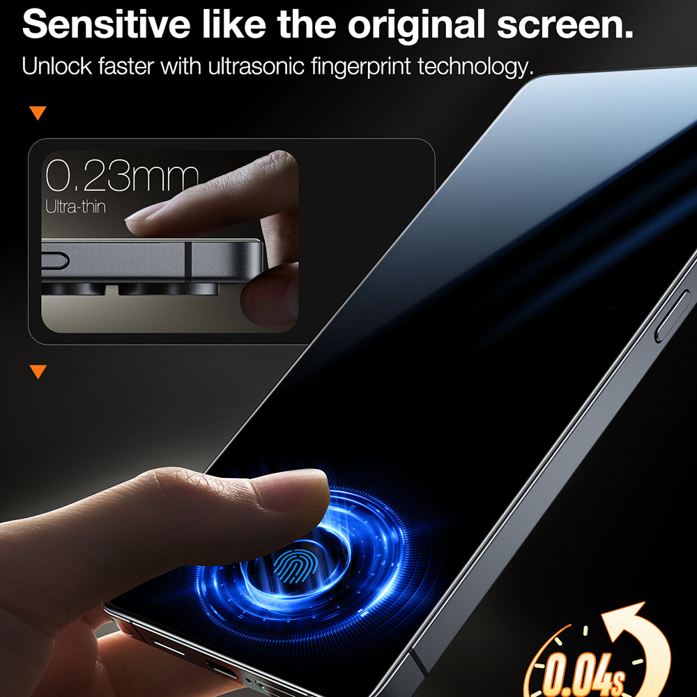 Torras GlassGo Install Master schermbeschermfolie voor Samsung Galaxy S25 Ultra S938, gehard glas, volledige lijm